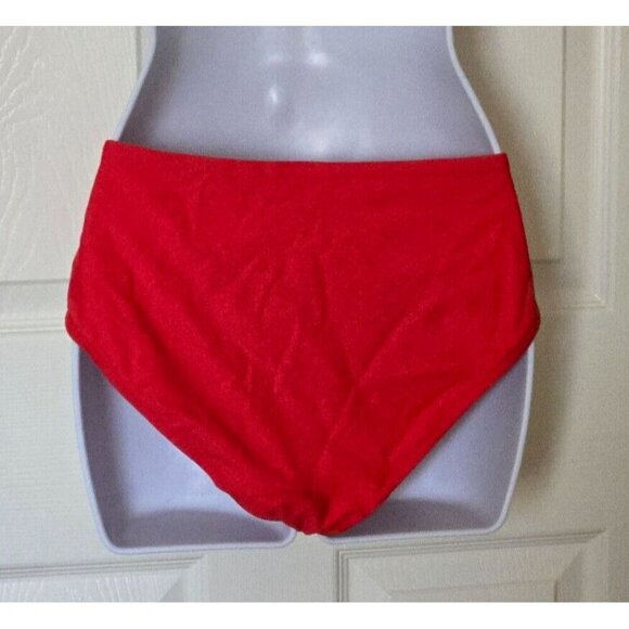 Lululemon Women Waterside Swim Bottom Mid Rise Medium Coverage red Size XL - Picture 4 of 7
